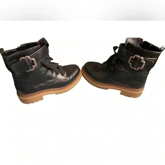 Sam & Libby black combat boots size 7 - Picture 5 of 8